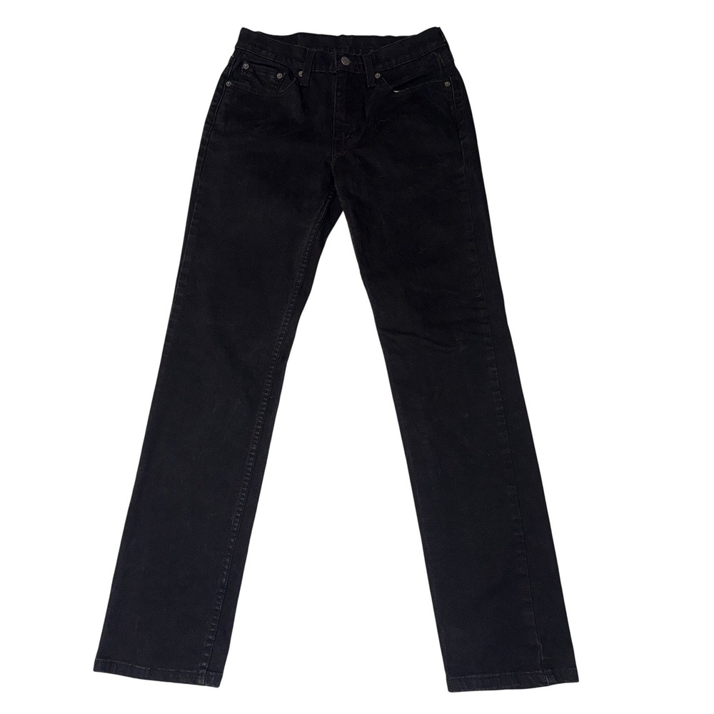 Levis 514 Straight Fit Jeans Mens 29x32 Black Denim Pants 00514-0417